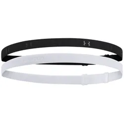 2er Pack UNDER ARMOUR verstellbare Mini Stirnbänder Damen 001 - black/mod gray