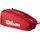 Wilson Super Tour Red Tennisschlägertasche - Rot/Weiß, für bis zu 15 Schläger