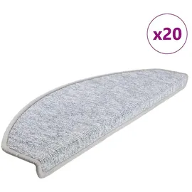 vidaXL Stufenmatten 20 Stk. Hellgrau 65x24x4 cm