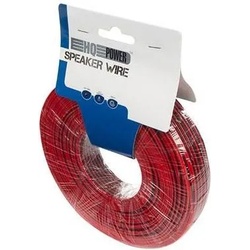 Cables LAUTSPRECHERKABEL – ROT/SCHWARZ – 2 x 0.50 mm2 – 100 m, Lautsprecherkabel, Rot, Schwarz