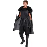 Dreamgirl Kostüm Mittelalter Kostüm King of Thrones für Herren schwarz XL | XL