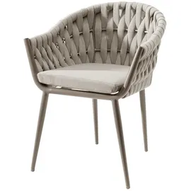 Destiny Gartensessel MOLINO 61 x 59 x 81 cm taupe