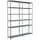SCHULTE Regalwelt Anbauregal Metall 230 cm x 180 cm x 35 cm silberfarben
