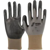 AS Arbeitsschutz Nitras Montagehandschuhe, grau | schwarz 10
