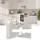 Vicco Winkelküche Fame-Line L-Form 227 x 287 cm Grau/Weiß