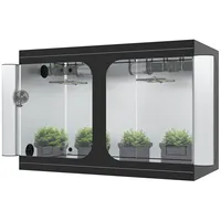 THE HOOKAH Gewächshaus Deluxe Growbox Growzelt Grow Box D600 Growschrank Zuchtschrank Zelt