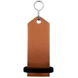 CombiCraft Midi Bumerang Schwarz, 75 x 30 mm- 5 Stück - Schlüsselanhänger aus massivem Aluminium