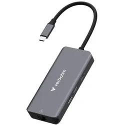 Verbatim USB-C Essentials Multi- Port Hub 6 Port with RJ45  32157