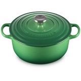 Le Creuset Signature Bräter 20 cm rund bamboo green