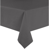 sander table + home Tischdecke Tischdecke "Loft" (1-tlg), fleckabweisend Uni grau eckig | 135 cm x 220 cm