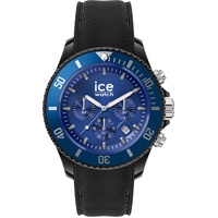 ICE-Watch - ICE chrono Black blue - Schwarze Herrenuhr mit Silikonarmband - Chrono - 020623