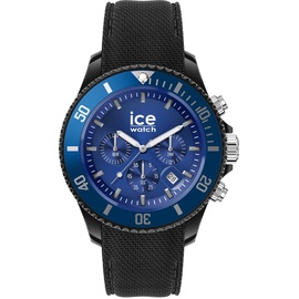 ICE-Watch - ICE chrono Black blue - Schwarze Herrenuhr mit Silikonarmband - Chrono - 020623