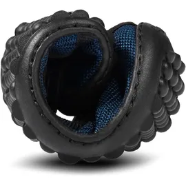 Leguano Barfußschuh LEGUANO "LEGUANITO SCIPPO", Kinder, Gr. 25, blau (blau, grau, braun), Textil, Schuhe Barfußschuh, Klettschuh, Bequemschuh, Flat mit verstellbaren Klettverschlüssen
