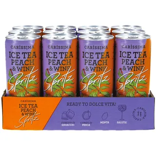 Carissima Ice Tea Peach & Wine 5,5 % vol 0,25 L, 12er Pack