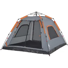 vidaXL Kuppelzelt 5 Personen Grau/Orange