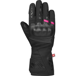 Ixon Pro Rescue 3 wasserdichte Damen Winter Motorradhandschuhe, schwarz-pink, Größe L