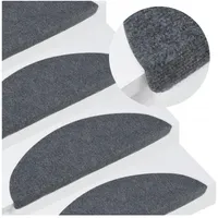 vidaXL Stufenmatte 23,41 x 59,52 cm Grau