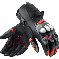 Revit League 2, Handschuhe - Schwarz/Neon-Rot/Grau - S