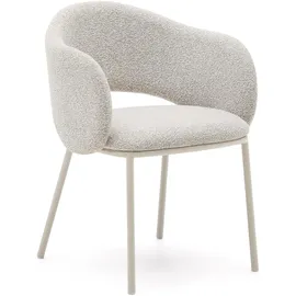 Kave Home Stuhl Maina Stoff Beige 2er Set