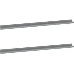 vidaXL Wandregale 2 Stk. Grau 115x9x3 cm