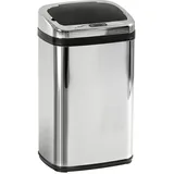Homcom Sensor-Mülleimer 30l silber