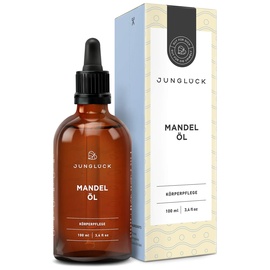 junglück Mandelöl | Reichhaltiges Öl mit intensiver Pflegewirkung | Pflegt besonders trockene Haut
