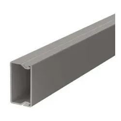 OBO 6026362 Wand- und Deckenkanal mit Bodenlochung, gedeckelt 20x35x2000 Polyvinylchlorid steingrau RAL 7030 WDK20035GR - 32 Meter