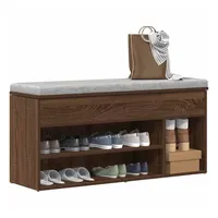 VidaXL Schuhbank Braun Eichen-Optik 102x30,5x45 cm Holzwerkstoff
