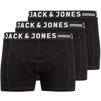 JACK & JONES Sense Trunks Boxershorts schwarz S 3er Pack