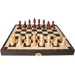 VEVOR Magnetisches Schachspiel aus Holz, 29 x 29 cm Schachspielset, Klappbare Schachbrettspiele mit Schachfiguren, Schachset Faltbar, Set für Party Familie Aktivitäten, Reiseschach, Kinder