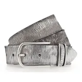 B.belt Fashion Basics Cuno Gürtel Leder 85 cm silberfarben