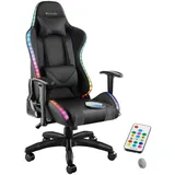 Tectake Tartaros Gaming-Stuhl Schwarz PC