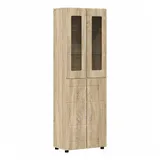 vidaXL Highboard 60 x 182 x 35 cm Sonoma-Eiche / Beige