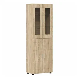 vidaXL Highboard 60 x 182 x 35 cm Sonoma-Eiche / Beige