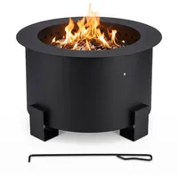 Relaxdays Feuerschale Ø 56 cm Schwarz