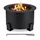 Relaxdays Feuerschale Ø 56 cm Schwarz
