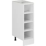 Vicco Küchenregal R-Line, offener Küchenschrank, Weiß 25 cm ohne Arbeitsplatte