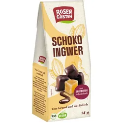 Rosengarten Ingwer in Zartbitterschokolade bio