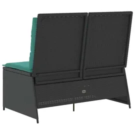 vidaXL Gartenbank 220 x 0 x 0 cm Schwarz