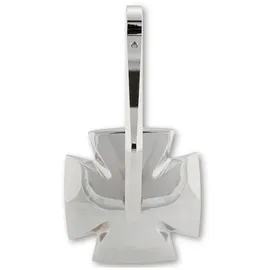 Highsider Lenkerendenspiegel IRON CROSS Silber