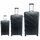 Hoffmanns Waveline Koffer-Set 3-tlg. grau