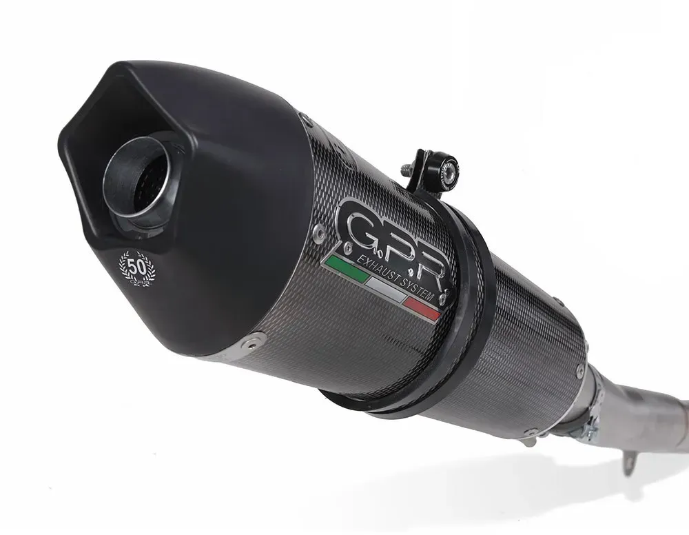 Gpr Exclusive Gpe Anniversary Poppy Multistrada 1200 10-14 Homologierter Slip On Schalldämpfer - Glossy Carbon / Black - Homologated