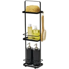 Yamazaki Badezimmerregal, schwarz, Metall, 12x67x18 cm
