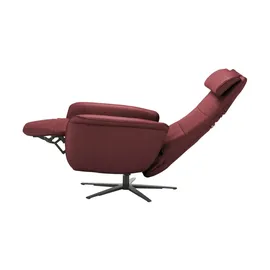 Hukla Relaxsessel Yuna Leder 78 x 88 x 82 cm Rot mit Relax-Funktion