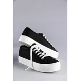 aniston shoes Plateausneaker Damen Schwarz/Weiß 37
