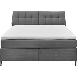 Set One by Musterring Boxspringbett Fairfield 160 x 200 cm Stoff Ash