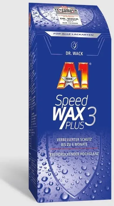 A1 Speed Wax Plus 3 Carnauba Autowachs 250ml - Langzeit Wasserabweisend