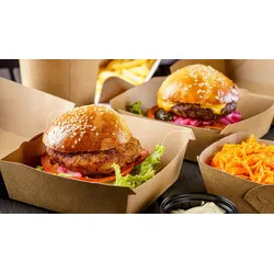 emissimo Kraft Burger Box, Burgerboxen, Burgers, Hot Sandwiches | L  50 Stück