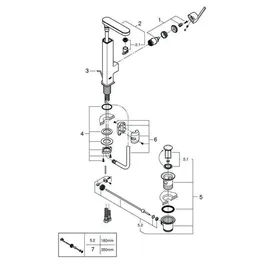 Grohe Plus L-Size Einhandmischer DN 15 (23843003)