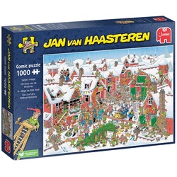 Jumbo Spiele Puzzle Jan van Haasteren Das Dorf des Weihnachtsmanns, 1000 Puzzleteile bunt